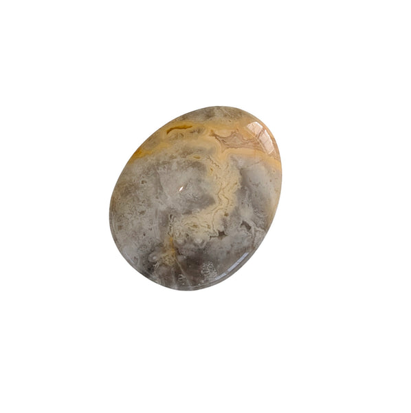 Crazy Lace Agate Crystal Thumb Stone - Laughter Stone - Happy Lace - Anxiety Relief - Meditation Tool - Healing Crystals