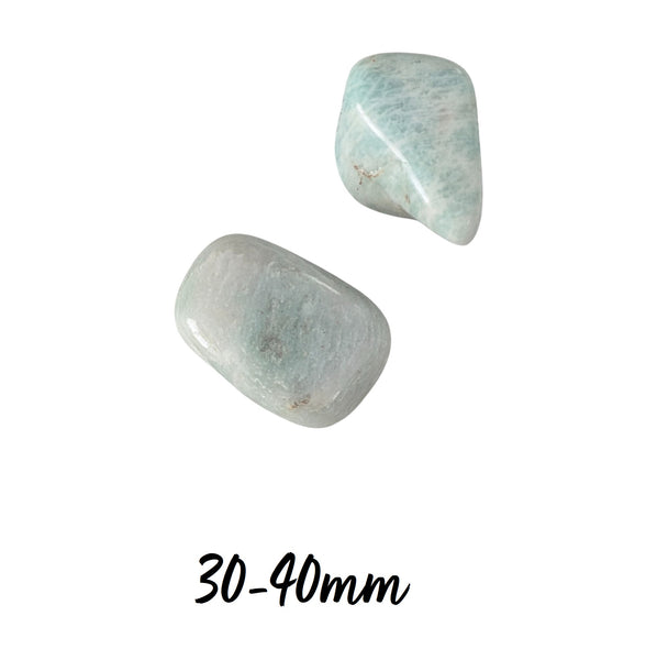 Amazonite Crystal Tumblestone - Stone of Hope, Crystal of Truth, Throat Chakra, Virgo Crystal, UK Crystal Shop
