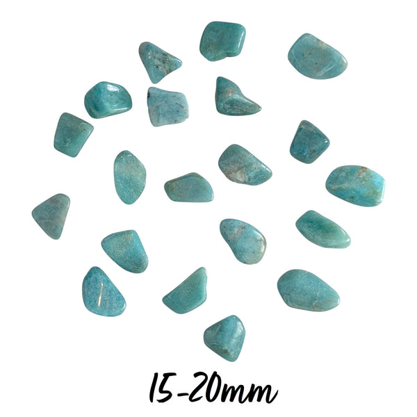 Amazonite Crystal Tumblestone - Stone of Hope, Crystal of Truth, Throat Chakra, Virgo Crystal, UK Crystal Shop
