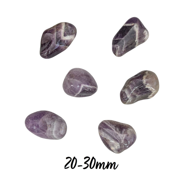 Amethyst (Chevron) Crystal Tumblestone - Self Discovery & Peace of Mind - Crystal Healing