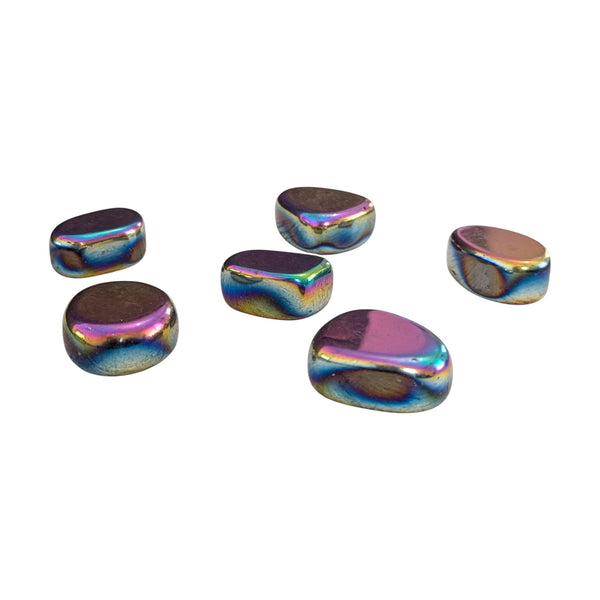 Aura Hematite  Tumblestone