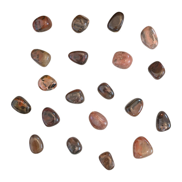 Bamboo Leaf Jasper Crystal Tumblestone - Self Empowerment Stone - Root Chakra - Leo Birthsign