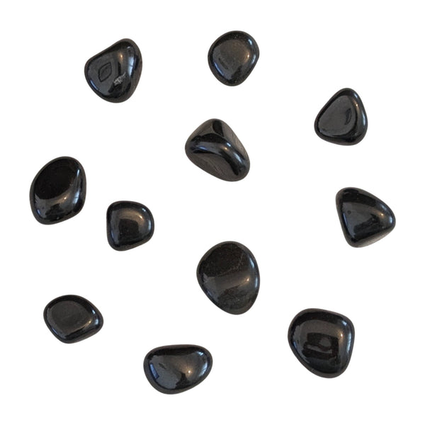 Black Agate Crystal Tumblestone - Root Chakra Stone - Gemstone for Virgo - Inner Strength
