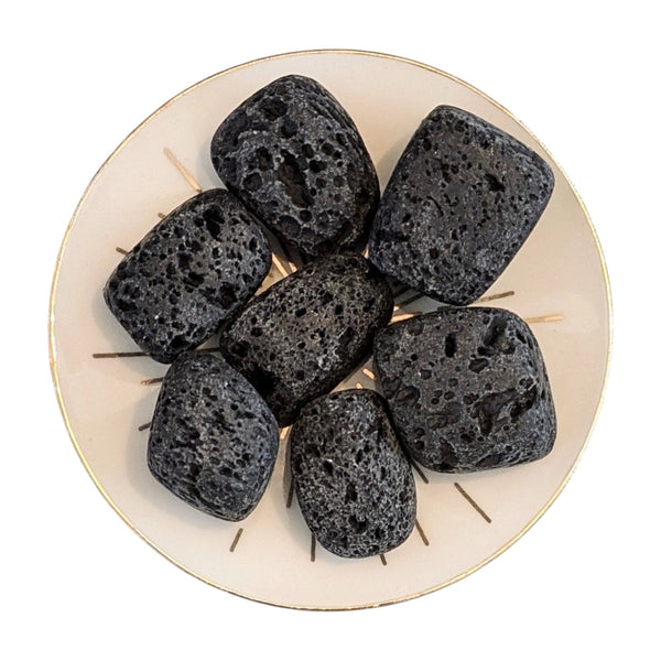 Black Lava Tumblestone
