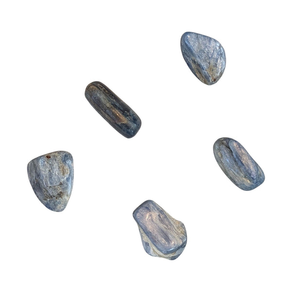 Blue Kyanite Crystal Tumblestone - High Frequency Gemstones - Throat Chakra - UK Crystal Shop - Ethically Sourced Crystals