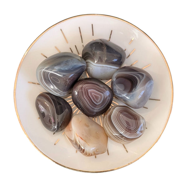 Botswana Agate Crystal Tumblestone - Stone of Change - Stone for Transition - Chakra Stone