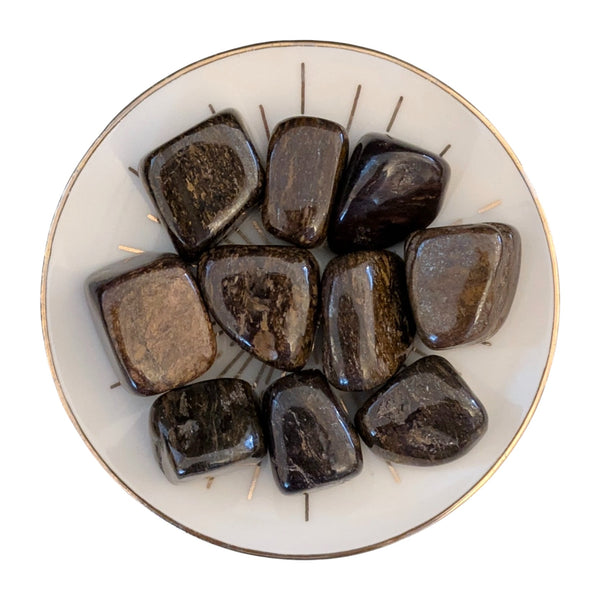 Bronzite Crystal Tumblestone - Leo Zodiac - Sacral Chakra - Confidence Gemstone - Ethically Sourced Crystals - UK Crystal Shop