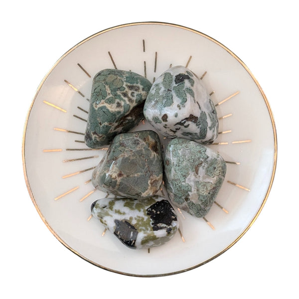 Camouflage Jasper Tumblestone - Spiritual Stone - Root Chakra - Aries & Cancer