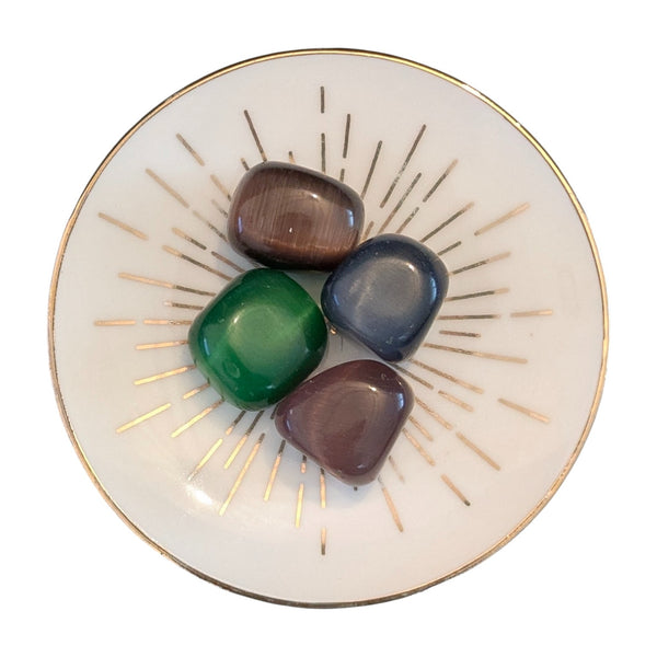 Cats Eye (Coloured) Tumblestone