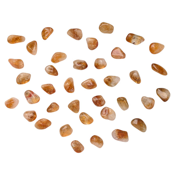 Citrine (Dark) Crystal Tumblestone - Creativity & Abundance - Solar Plexus Chakra - Stone for Cancer