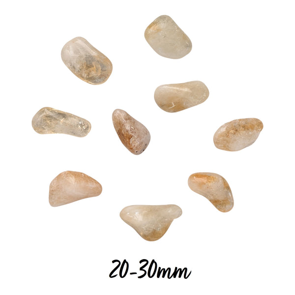 Citrine Tumblestone Crystal - UK Crystal Shop - Genuine Crystals - Ethically Sourced Gemstones - Stone of Healing Light