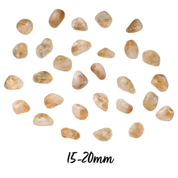 Citrine Tumblestone Crystal - UK Crystal Shop - Genuine Crystals - Ethically Sourced Gemstones - Stone of Healing Light