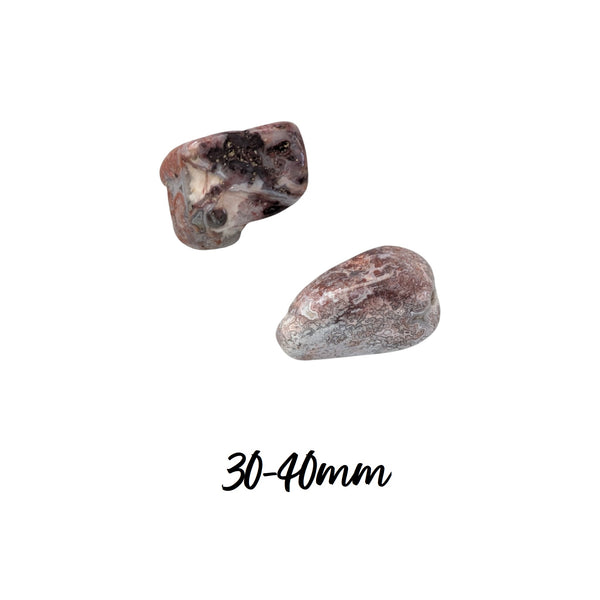 Crazy Lace Agate Tumblestone - Laughter Stone - Happy Lace - Mexican Agate - Crown Chakra - Gemini Stone