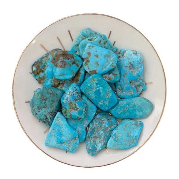Turquoise (Mexican) Tumblestone - Genuine Gemstones - UK Crystal Seller - Ethically Sourced