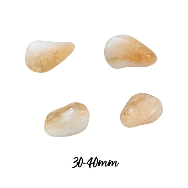 Citrine Tumblestone Crystal - UK Crystal Shop - Genuine Crystals - Ethically Sourced Gemstones - Stone of Healing Light
