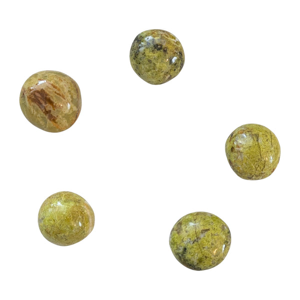 Green Opal Tumblestone - Radiates Optimism, Enthusiasm, Love & Confidence - Heart & Third Eye Chakra Stone