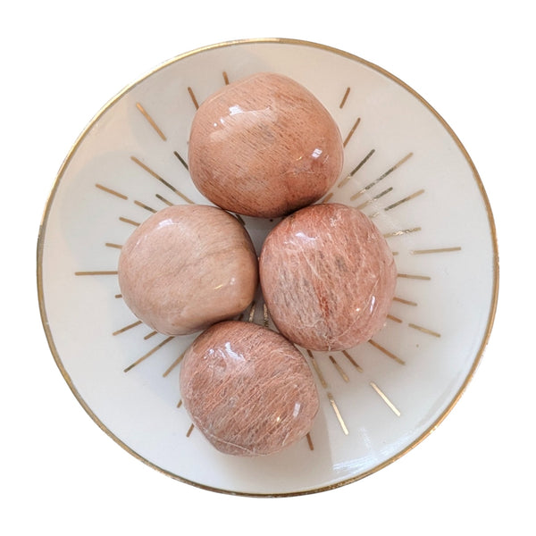 Moonstone (Peach) Tumblestone - Rare Moonstone Variety - Calm, Peace & Balance