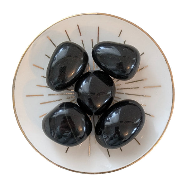 Black Jade Crystal Tumblestone - Root Chakra - Stone for Taurus - Nephrite - Wisdom & Protection
