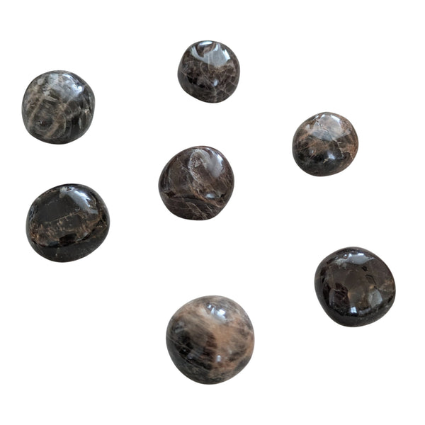 Black Moonstone Tumblestone - Calm, Peace & Balance - Feminine Energy - New Moon Stone