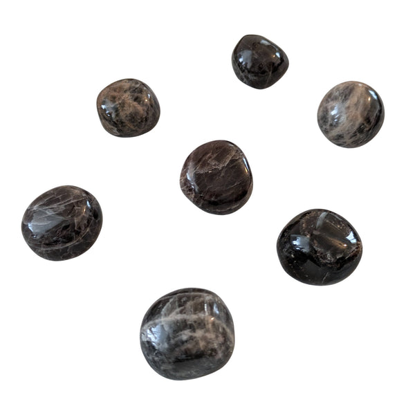 Black Moonstone Tumblestone - Calm, Peace & Balance - Feminine Energy - New Moon Stone