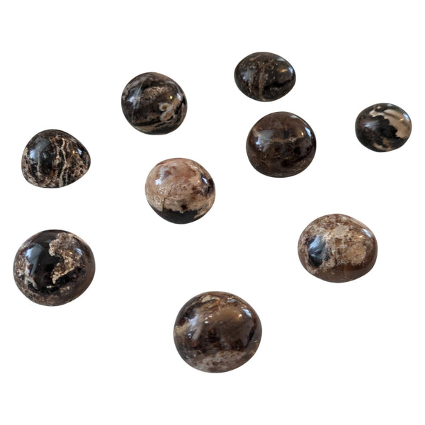 Black Opal Crystal Tumblestone - Stone of Confidence & Strength - Healing Crystals - Root Chakra