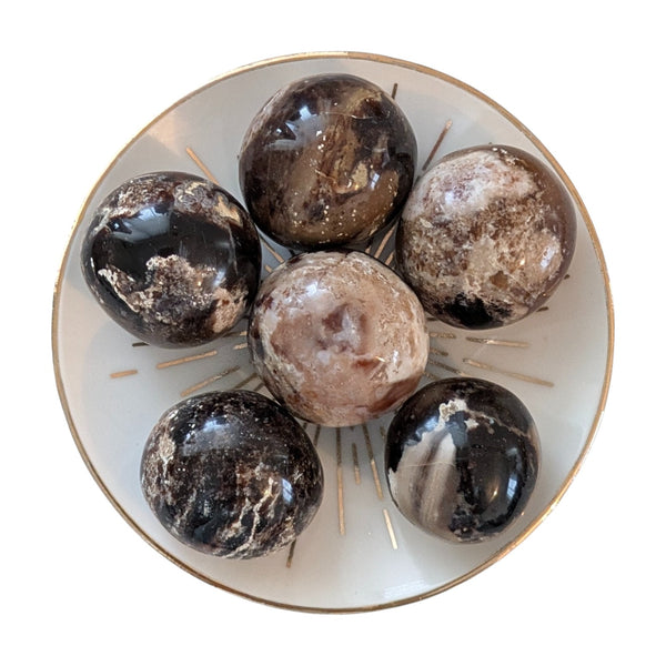 Black Opal Crystal Tumblestone - Stone of Confidence & Strength - Healing Crystals - Root Chakra