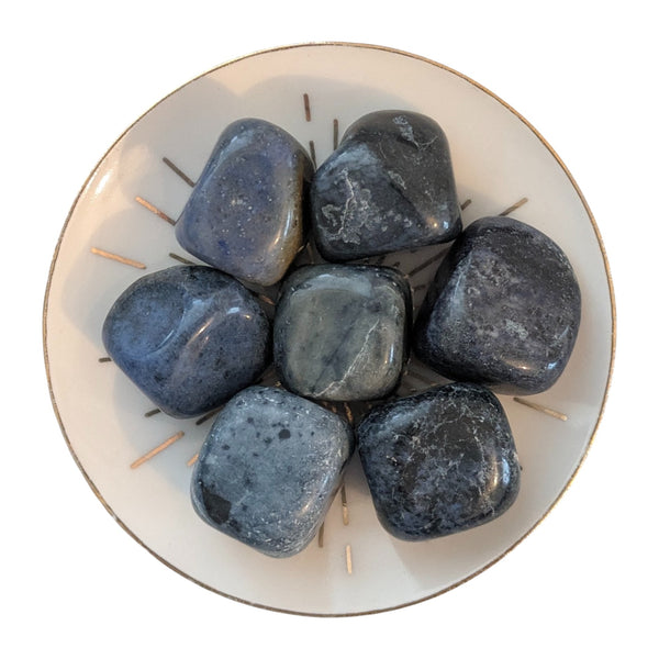 Dumortierite Tumblestone - Self Empowerment Stone - Throat Chakra - Third Eye Chakra - Capricorn Gemstone