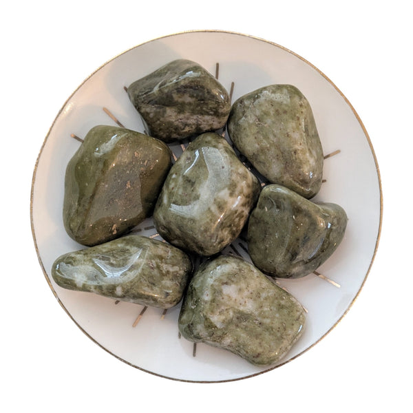Epidote Snowflake Tumblestone
