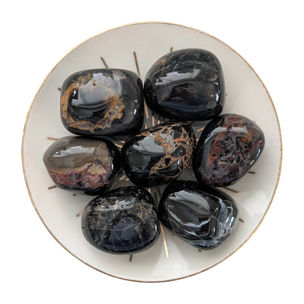 Fire Wood Agate Tumblestone
