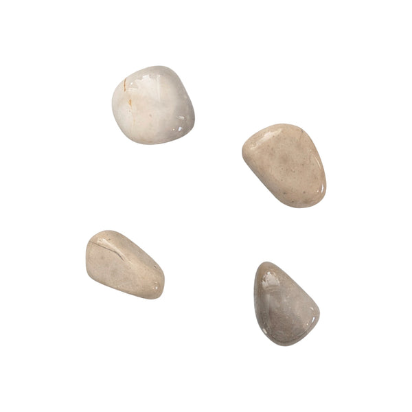 Flint (Grey/Cream) Crystal Tumblestone - Protection Stone - Chakra Stone