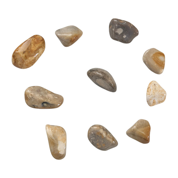 Crop Circle Tumblestone - Natural Flint - The Awakening Stone - Chakra Stone