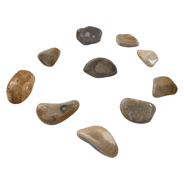 Crop Circle Tumblestone - Natural Flint - The Awakening Stone - Chakra Stone
