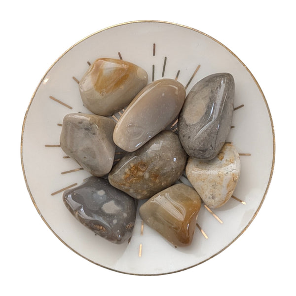 Crop Circle Tumblestone - Natural Flint - The Awakening Stone - Chakra Stone