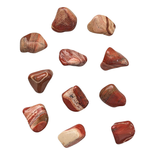 Flower Jasper Tumblestone - Flower Wood Jasper - Chinese Flower Jasper - Travellers Stone