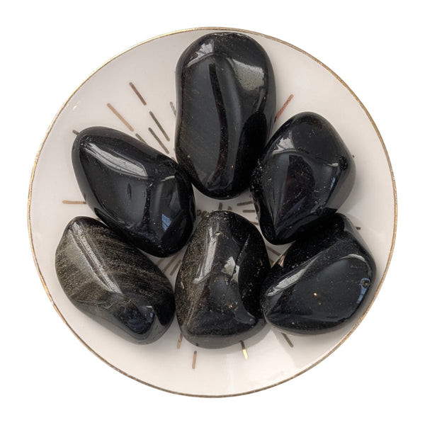 Gold Sheen Obsidian Tumblestone