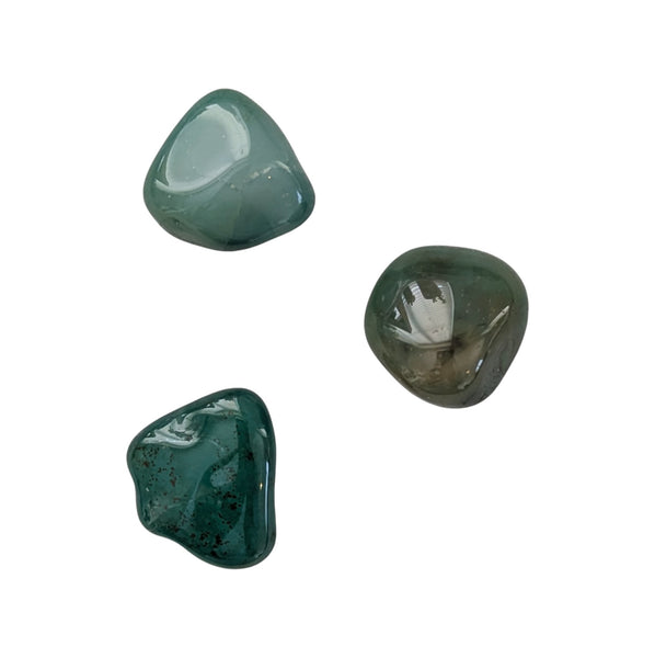 Green Agate Tumblestone - Inner Stability - Spiritual Growth - Heart Chakra Stone