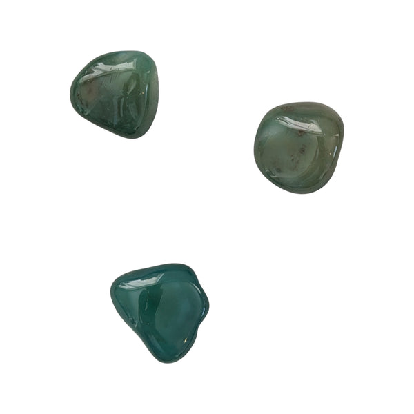 Green Agate Tumblestone - Inner Stability - Spiritual Growth - Heart Chakra Stone