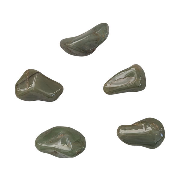 Green Chert Tumblestone - Stone of the Heart - Love, Compassion, Gratitude & Hope - Heart Chakra