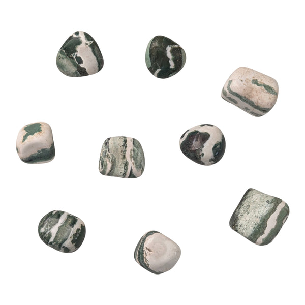 Green Sardonyx Tumblestone - Hope & Optimism - Root & Heart Chakra Stone - Stone for Leo
