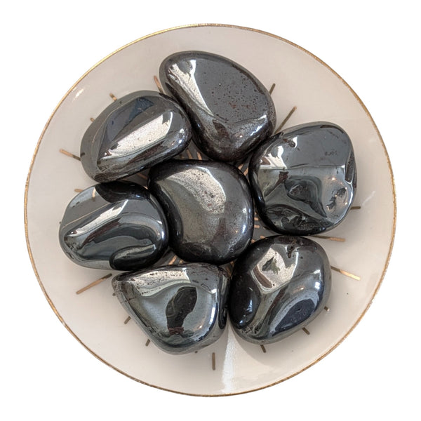 Hematite Tumblestone - Inner Peace - Re-Balance - Root Chakra - Stone for Aquarius