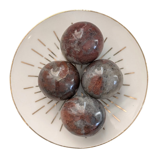 Hematite in Quartz Tumblestone