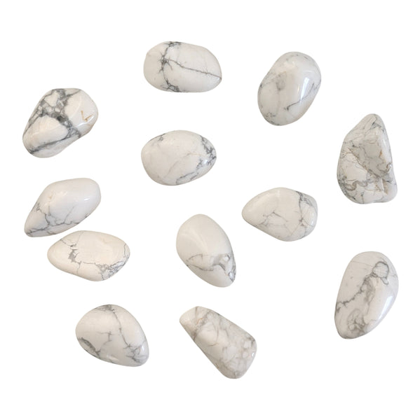 Howlite Tumblestone - Self Empowerment - Patience - Crown Chakra - Stone for Gemini