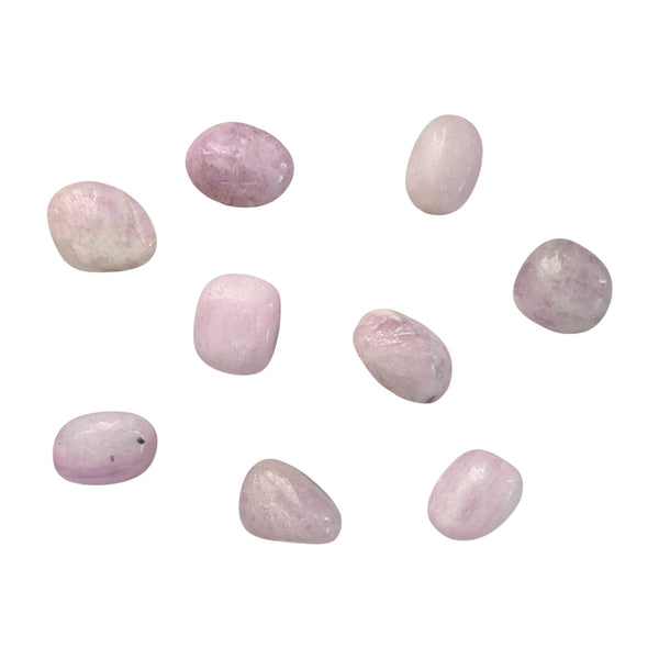 Kunzite Crystal Tumblestone - Stone of Emotion - Genuine Gemstones - UK Crystal Shop - Ethically Sourced
