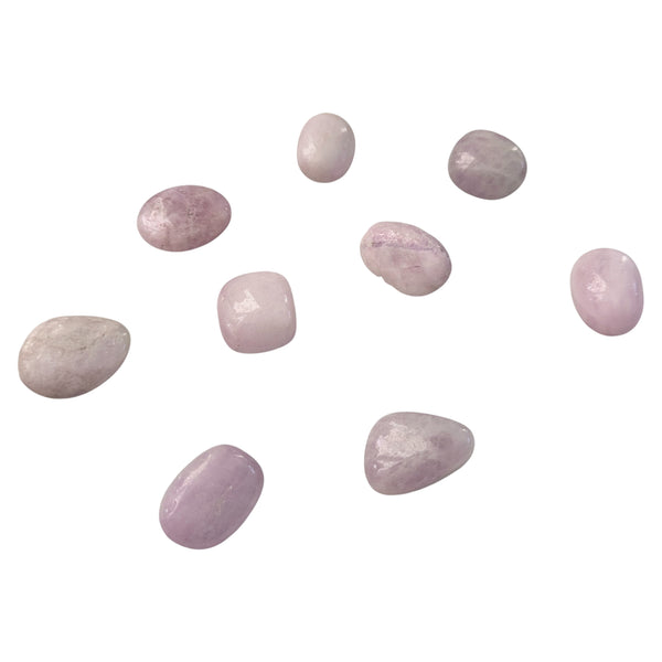 Kunzite Crystal Tumblestone - Stone of Emotion - Genuine Gemstones - UK Crystal Shop - Ethically Sourced