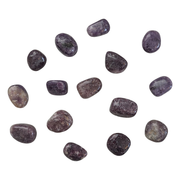 Lepidolite (Dark) Crystal Tumblestone - Peace Stone - UK Crystal Shop - Genuine Gemstones - Ethically Sourced - Self Love Crystal
