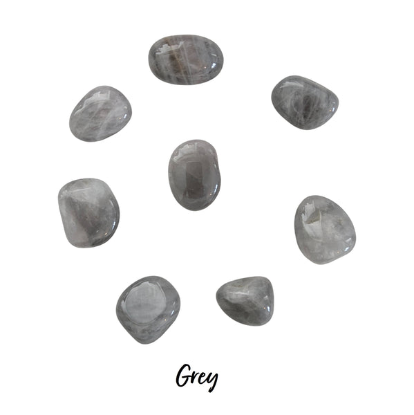 Lunar Rose Quartz Tumblestone - Stone for Self Love & Peaceful Relationships - Heart & Crown Chakra