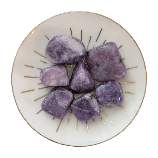 Lepidolite (Light) Crystal Tumblestone - Peace Stone - UK Crystal Seller - Genuine Gemstones - Ethically Sourced - Self Care