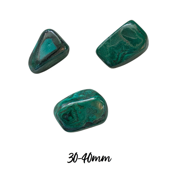 Malachite Tumblestone - Stone of Transformation - Manifestation & Intention Stone - Travel