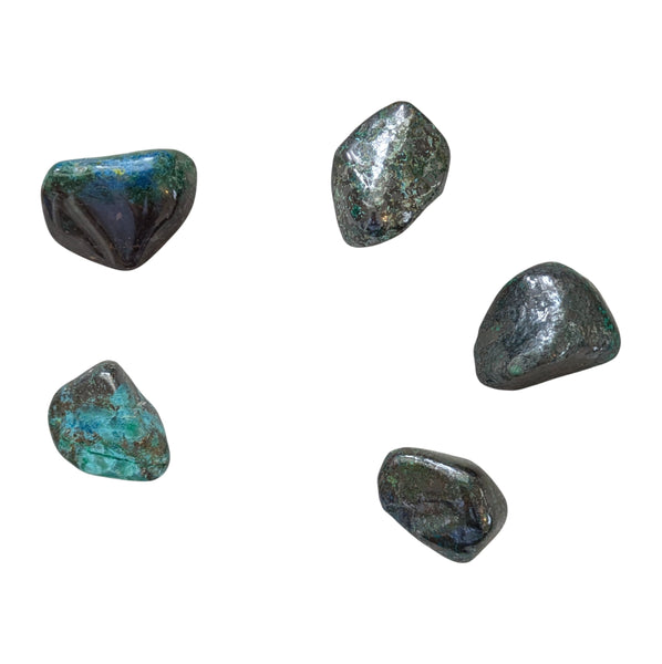 Malachite & Chalcocite Crystal Tumblestone UK - Rare Gemstones - Collectors Stones - Healing Crystals