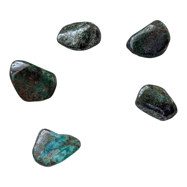Malachite & Chalcocite Crystal Tumblestone UK - Rare Gemstones - Collectors Stones - Healing Crystals